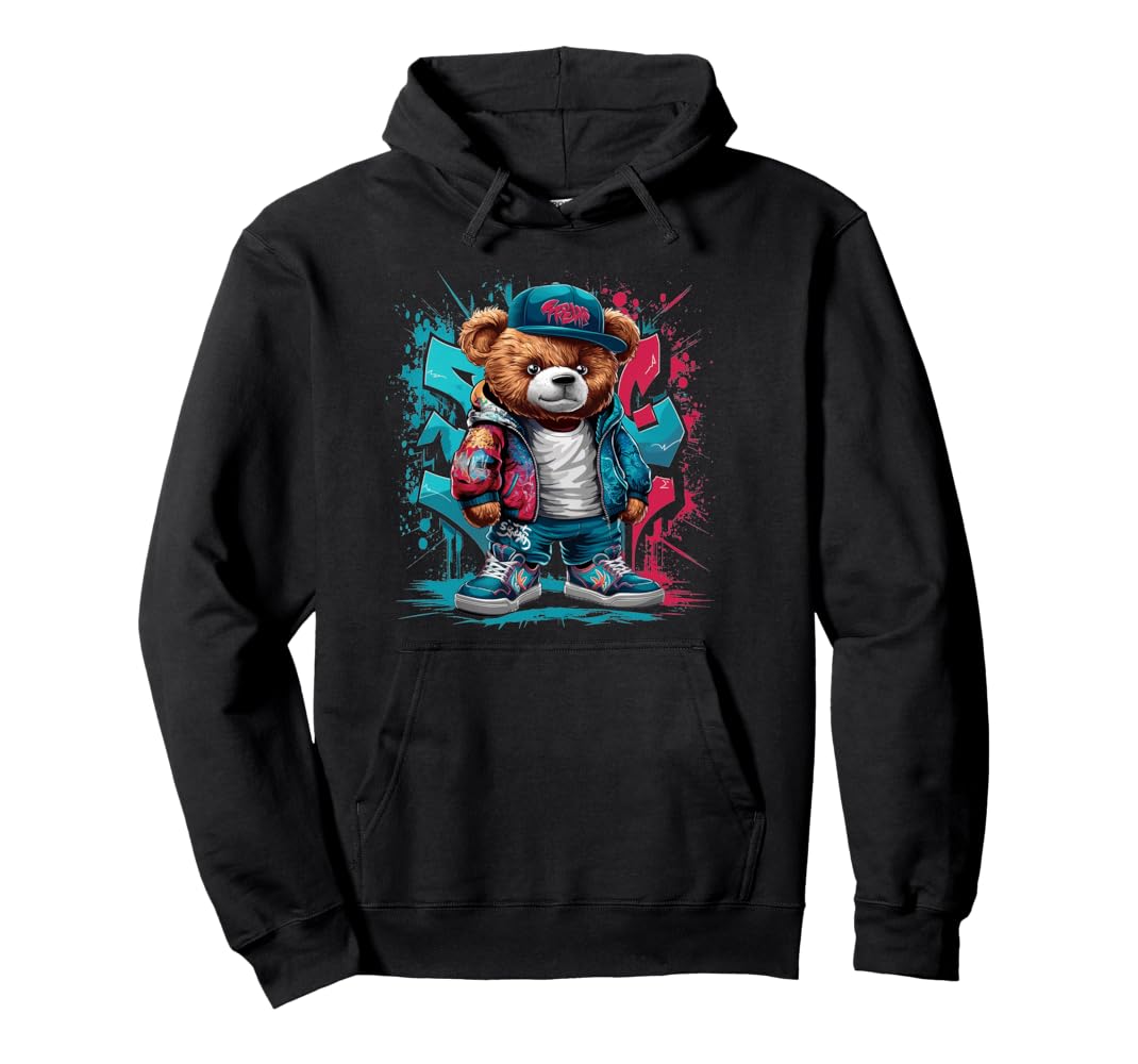 Amazon.com: Colorful Teddy Bear Men Women Kids Hip Hop